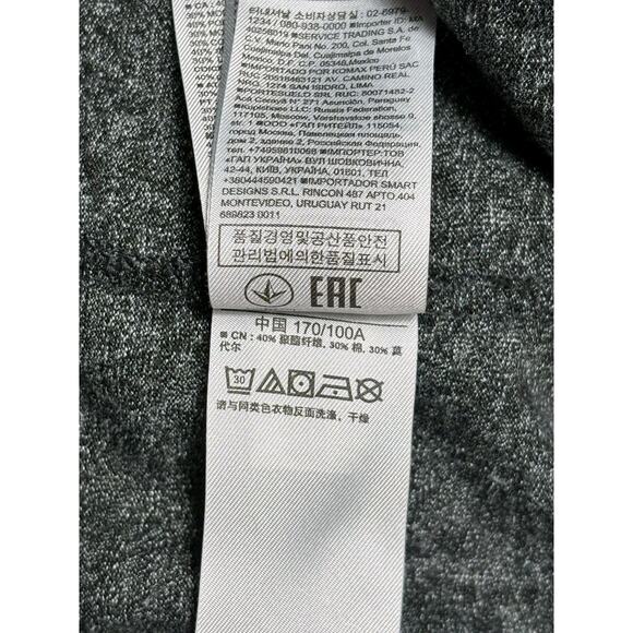 Gap Textured V-Neck Tunic Sweater Womens Size XL Gray 3/4 Sleeves Super Soft - Picture 5 of 10